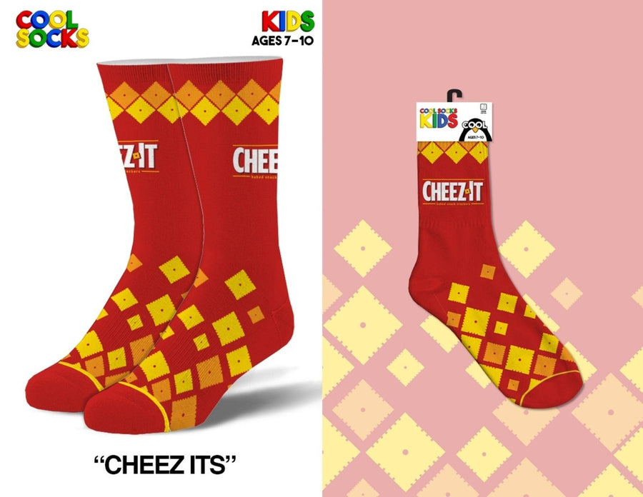 Cheez It 7-10 Socks - Kids - Premium Socks from Cool Socks - Just $8! Shop now at Pat's Monograms