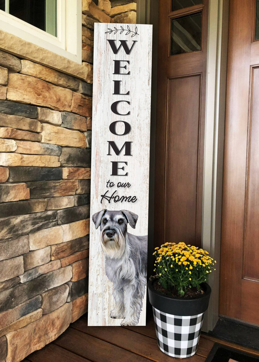 Schnauzer Welcome sign - Premium welcome sign from E&S Pets - Just $39.99! Shop now at Pat's Monograms