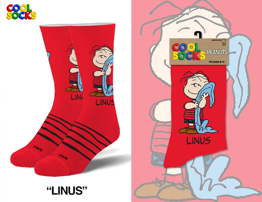 Linus - Mens Crew Folded - Premium Socks from Cool Socks - Just $12.99! Shop now at Pat's Monograms