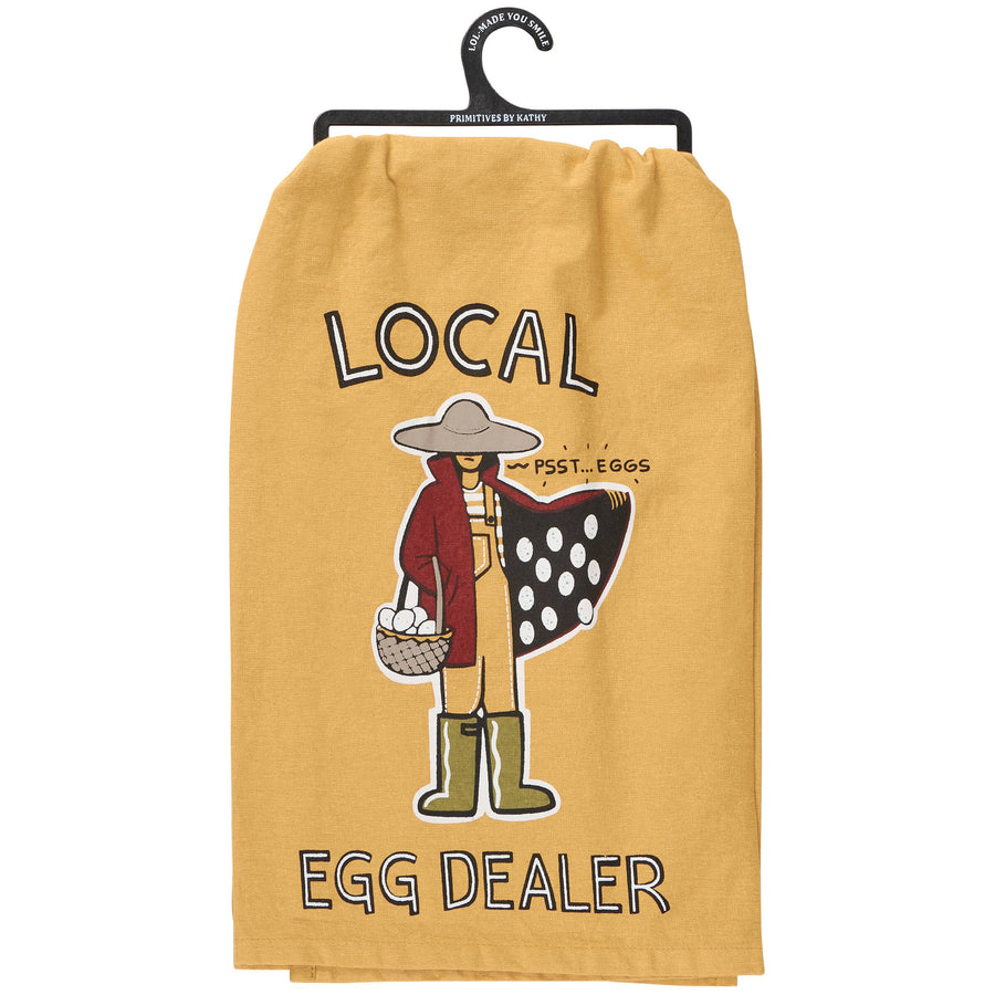 Local Egg Dealer Kitchen Towel - Premium Kitchen Towel from Primitives by Kathy - Just $9.95! Shop now at Pat's Monograms
