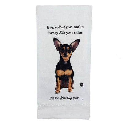 Black Chihuahua Kitchen Towel - Premium Kitchen Towels from E&S Pets - Just $9.95! Shop now at Pat's Monograms