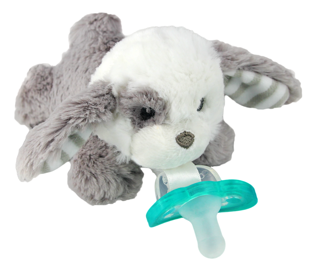 RaZbuddy Palmer Puppy Paci/Teether Holder - Premium Baby Gift from RaZbaby - Just $12.99! Shop now at Pat's Monograms