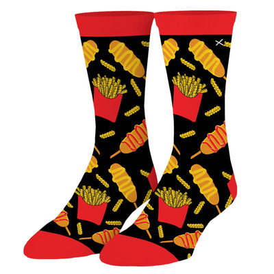 Corn Dogs - Crew Folded - Premium  from Crazy Socks - Just $6.0! Shop now at Pat's Monograms
