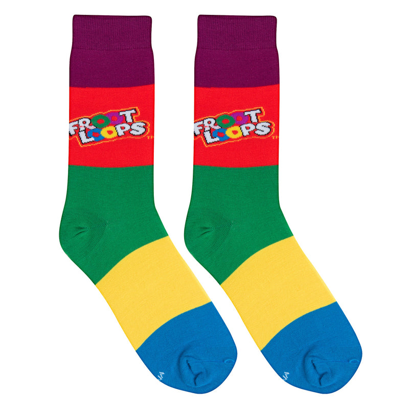 Froot Loops Crew Socks - Premium Socks from Crazy Socks - Just $7.00! Shop now at Pat&