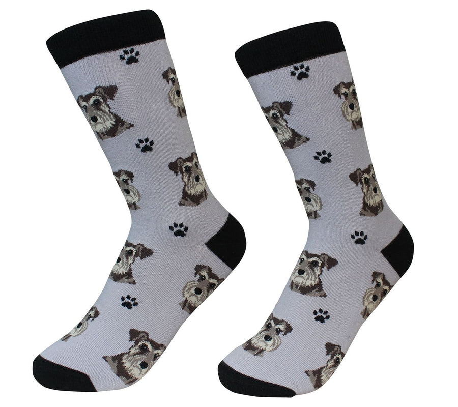 Schnauzer Uncropped Socks - Premium Socks from Sock Daddy - Just $9.95! Shop now at Pat's Monograms