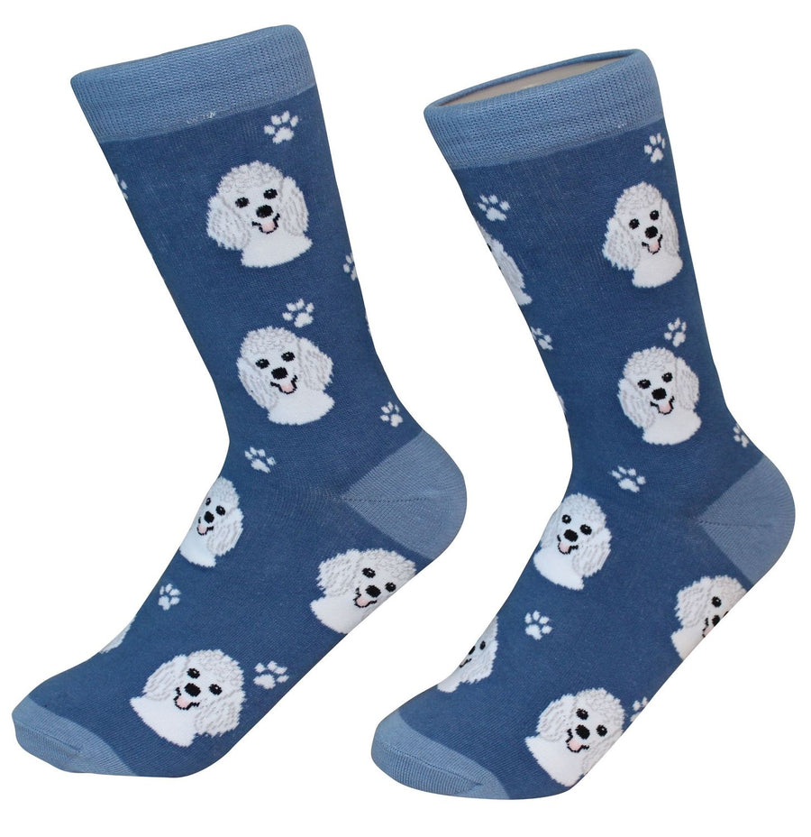 Poodle, White Socks - Premium Socks from Sock Daddy - Just $9.95! Shop now at Pat's Monograms