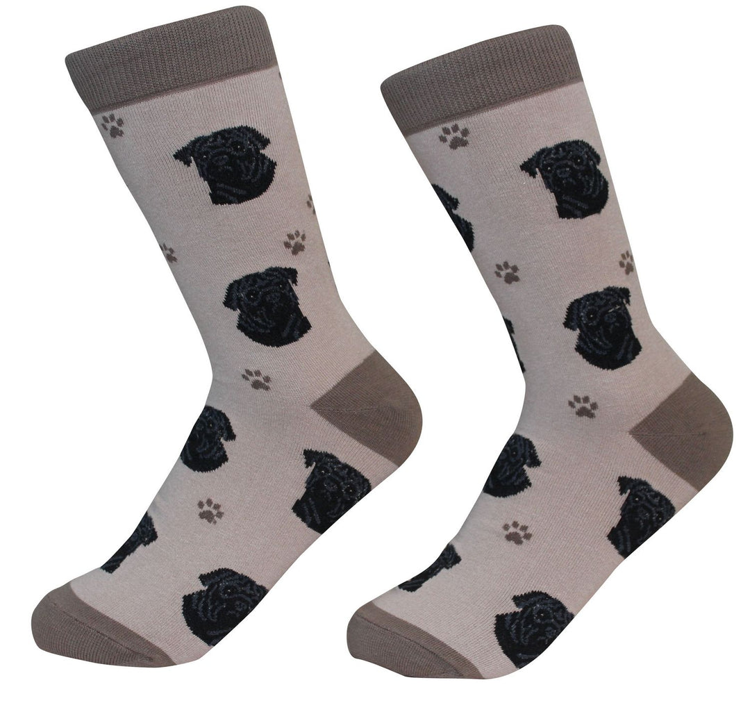 Black Pug Socks - Premium Socks from Sock Daddy - Just $9.95! Shop now at Pat's Monograms