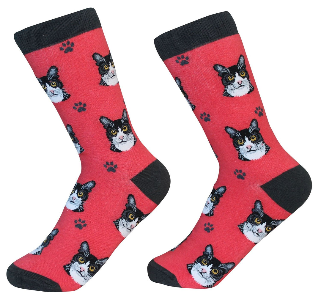 Black and White Cat Socks - Premium Socks from Sock Daddy - Just $9.95! Shop now at Pat's Monograms