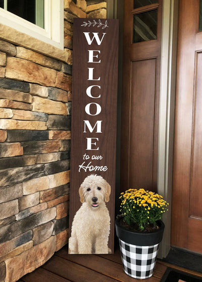 Goldendoodle Welcome sign - Premium  from E&S Pets - Just $39.99! Shop now at Pat's Monograms