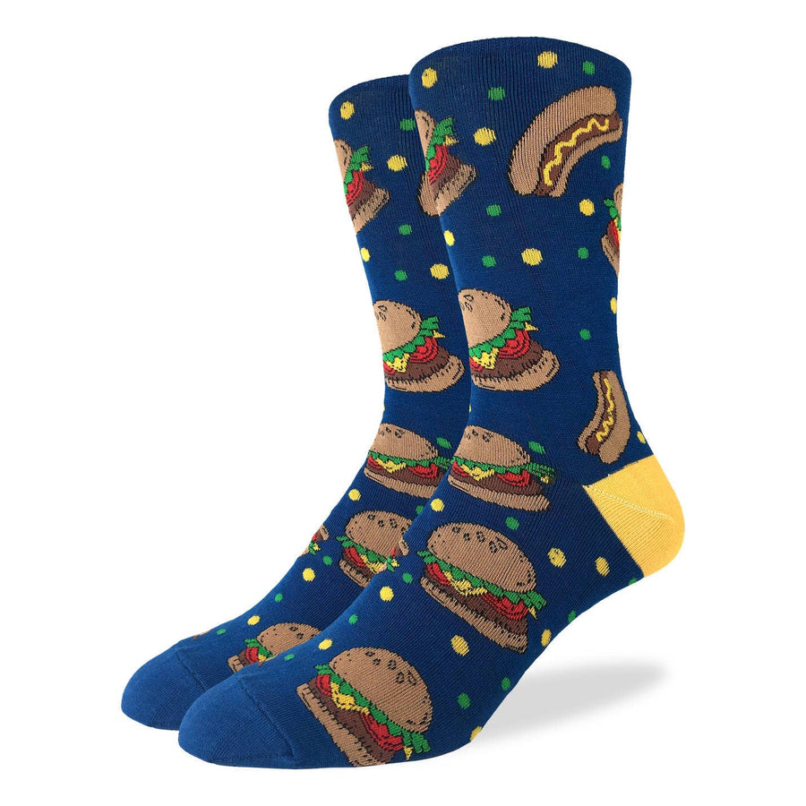 Men's Burgers & Hotdogs Socks - Premium Socks from Good Luck Sock - Just $11.0! Shop now at Pat's Monograms