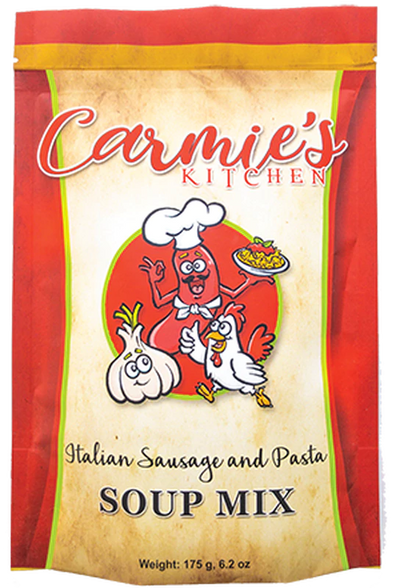Italian Sausage & Pasta Soup Mix - Premium soup from Carmie's Kitchen - Just $8.5! Shop now at Pat's Monograms