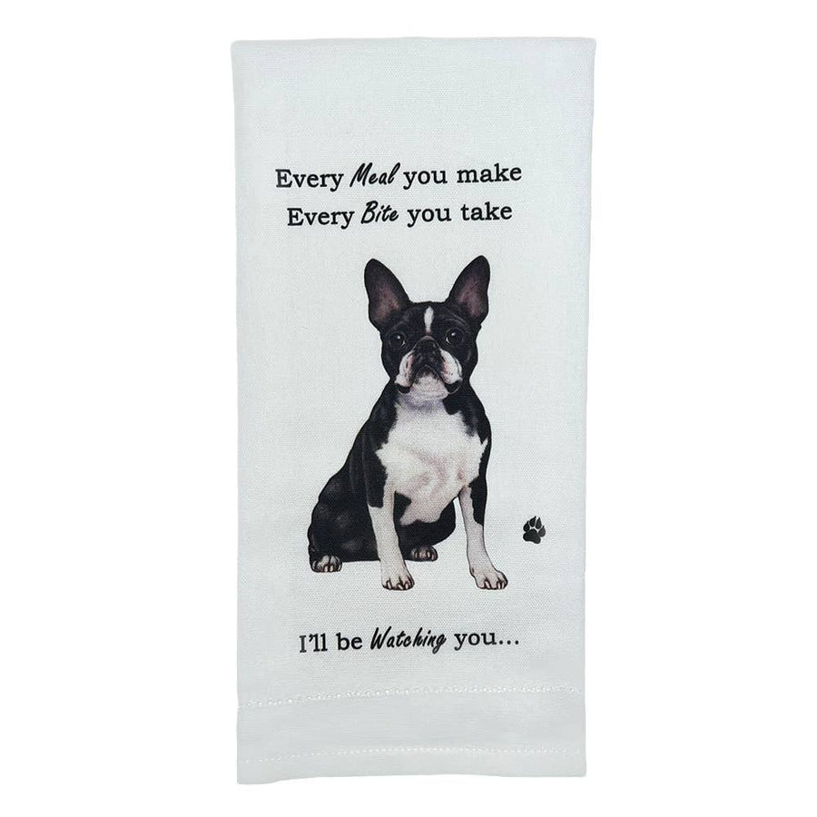 Boston Terrier Kitchen Towel - Premium Kitchen Towels from E&S Pets - Just $9.95! Shop now at Pat's Monograms