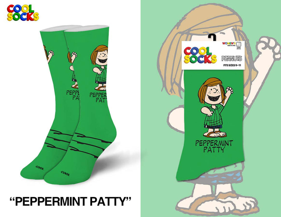 Peppermint Patty - Womens Crew Folded - Premium Socks from Cool Socks - Just $11.95! Shop now at Pat's Monograms