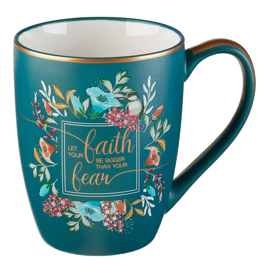 Let Your Faith Be Bigger Coffee Mug - Premium gift item from Christian Art Gifts - Just $12.95! Shop now at Pat's Monograms