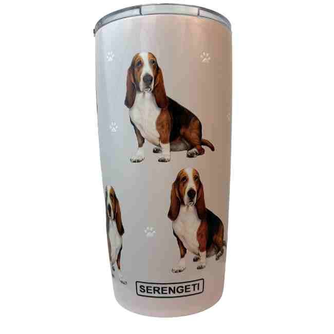 Basset Hound 20oz. Tumbler - Premium drinkware from E&S Pets - Just $24.95! Shop now at Pat's Monograms