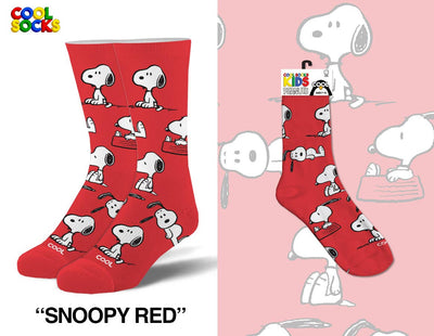 Snoopy Red - Kids 7-10 Crew - Premium  from Cool Socks - Just $9.95! Shop now at Pat's Monograms