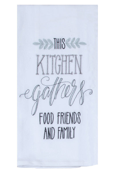 Food Friends and Family Flour Sack Towel - Premium Dish Towel from Kay Dee Designs - Just $8.95! Shop now at Pat's Monograms