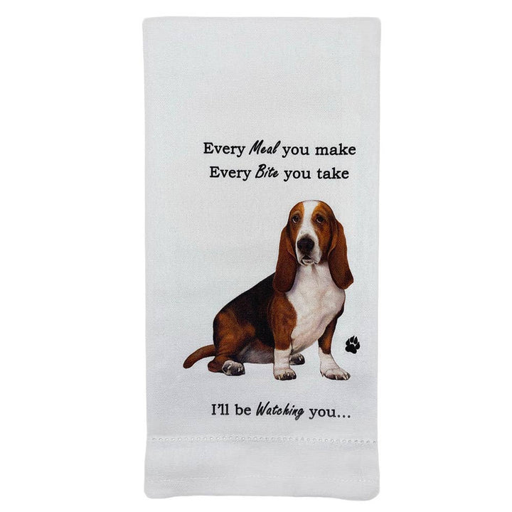 Basset Hound Kitchen Towel - Premium Kitchen Towels from E&S Pets - Just $9.95! Shop now at Pat's Monograms