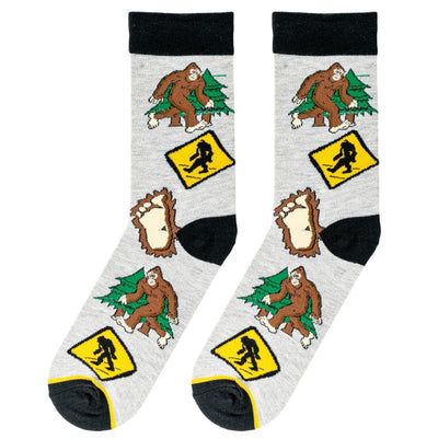 Bigfoot Crew Socks - Premium Socks from Crazy Socks - Just $7.0! Shop now at Pat's Monograms