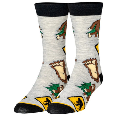 Bigfoot Crew Socks - Premium Socks from Crazy Socks - Just $7.0! Shop now at Pat's Monograms