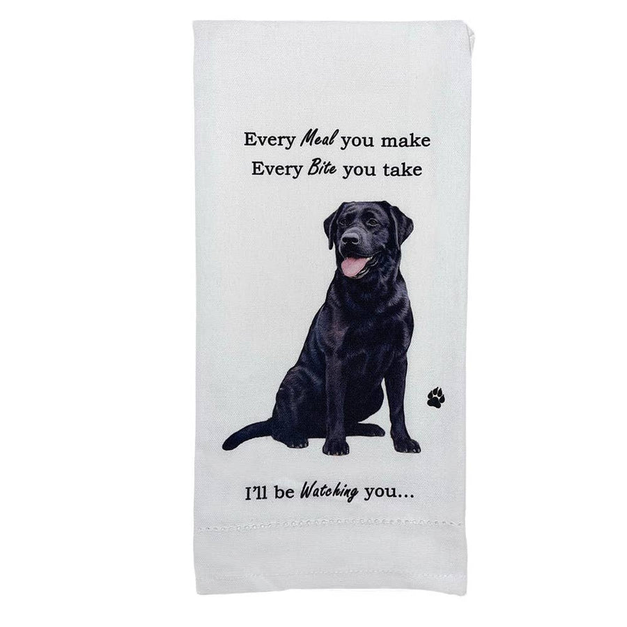 Black Labrador Kitchen Towel - Premium Kitchen Towels from E&S Pets - Just $9.95! Shop now at Pat's Monograms
