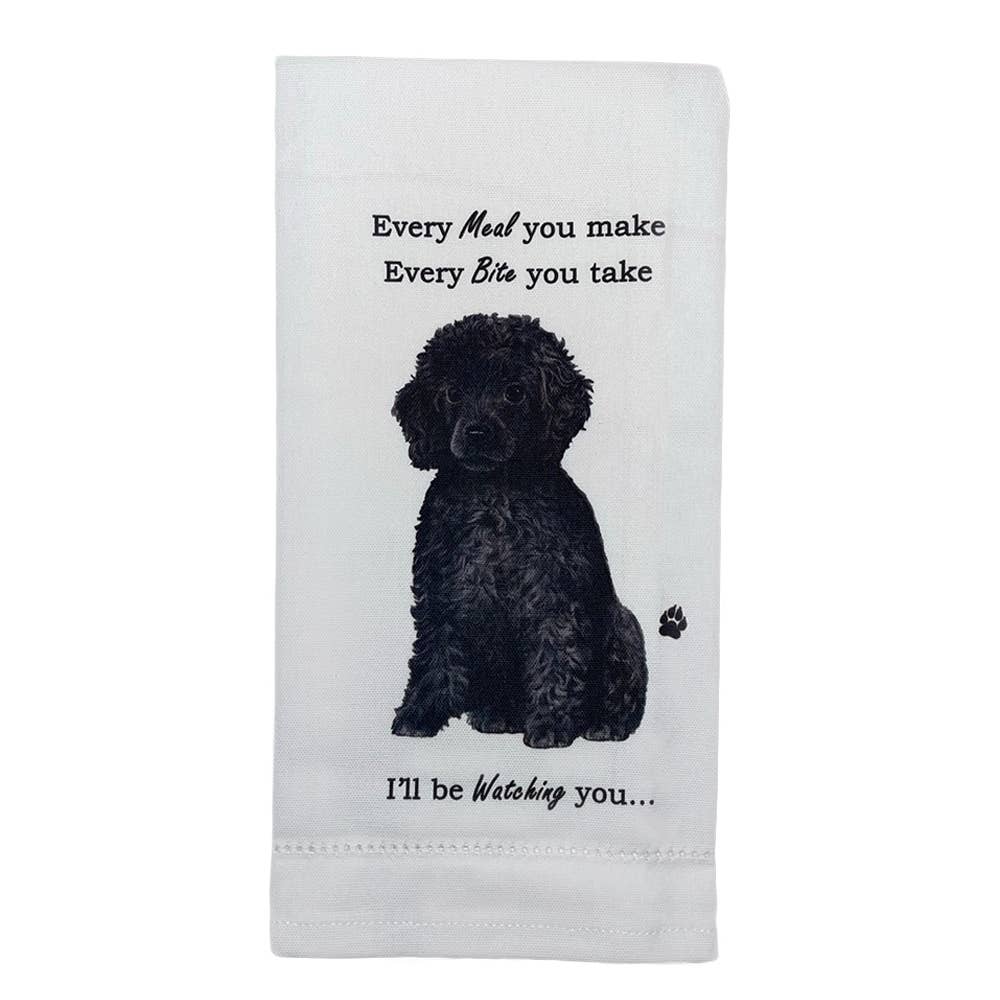 Black Poodle Kitchen Towel - Premium Kitchen Towels from E&S Pets - Just $9.95! Shop now at Pat's Monograms