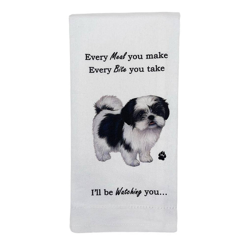 Shitzu Black and White Kitchen Towel - Premium Kitchen Towels from E&S Pets - Just $9.95! Shop now at Pat&