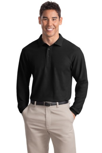 Veritas - Port Authority Unisex Long Sleeve Silk Touch Polo - Premium School Uniform from Pat's Monograms - Just $27.00! Shop now at Pat's Monograms