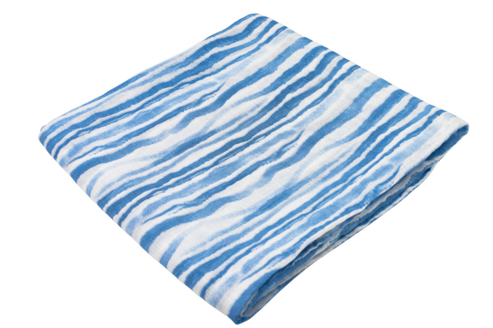 Blue Wave Swaddle - Premium Baby Gift Sets from Lolly Banks - Just $19.95! Shop now at Pat's Monograms