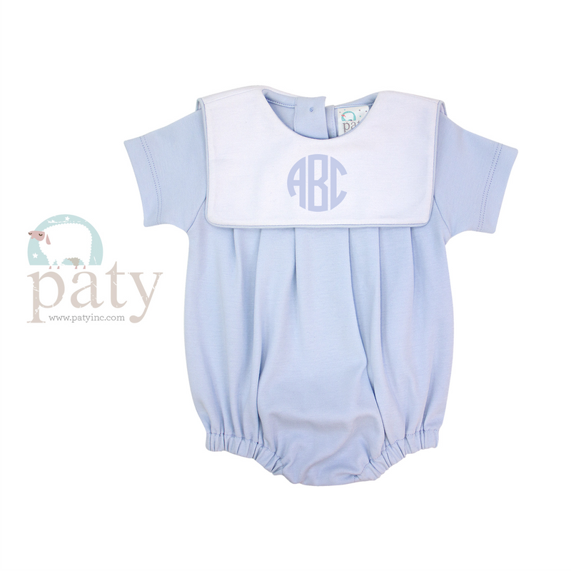 Paty Boy Bubble Suit with White Bib - Premium Infant Wear from Paty INC. - Just $24.00! Shop now at Pat&