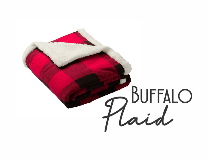 Flannel Sherpa Blankets - Premium blankets from Sanmar - Just $45! Shop now at Pat's Monograms