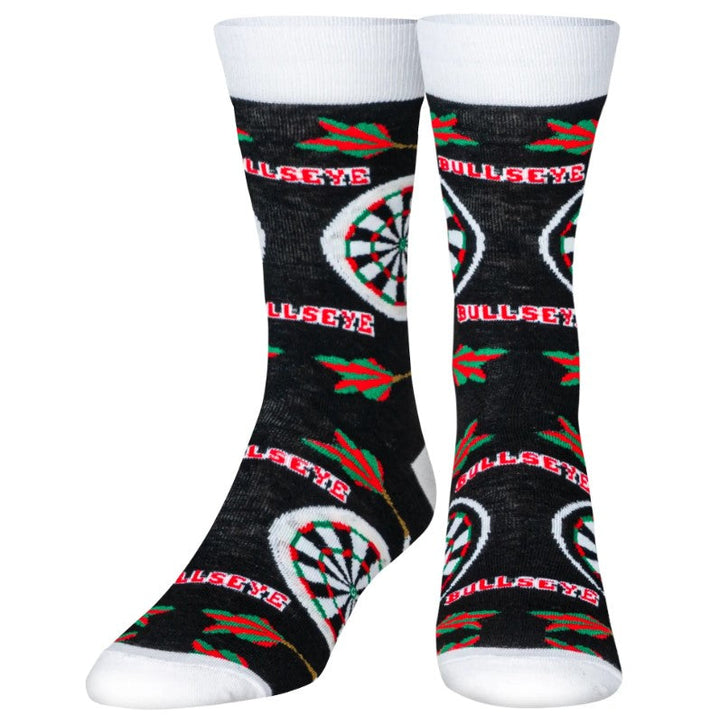 Bullseye Darts Crew Socks - Premium Socks from Crazy Socks - Just $7.0! Shop now at Pat's Monograms