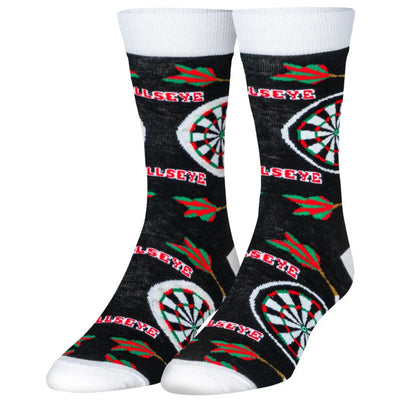 Bullseye Darts Crew Socks - Premium Socks from Crazy Socks - Just $7.0! Shop now at Pat's Monograms
