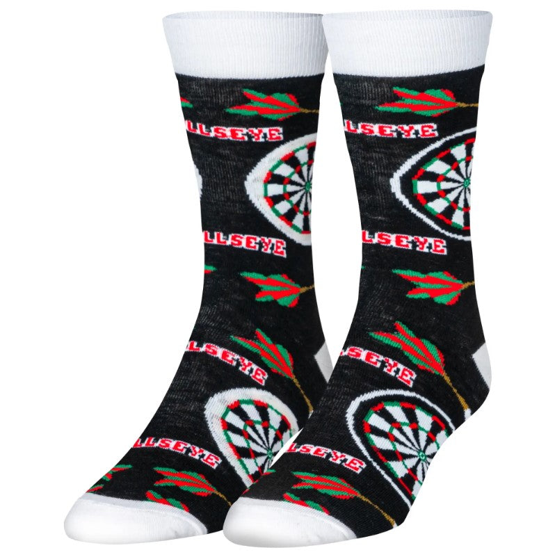 Bullseye Darts Crew Socks - Premium Socks from Crazy Socks - Just $7.0! Shop now at Pat&