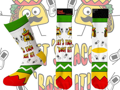 Lets Taco 'Bout It Socks - Premium Socks from Cool Socks - Just $9.95! Shop now at Pat's Monograms