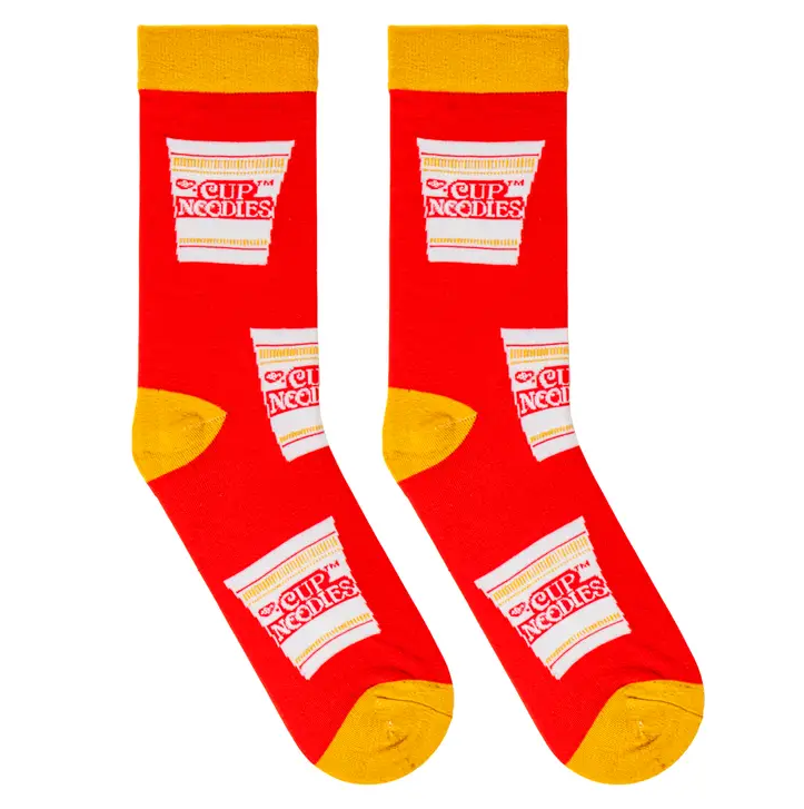 Cup Noodles Crew Socks - Premium Socks from Crazy Socks - Just $7.00! Shop now at Pat's Monograms