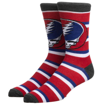 Grateful Dead - Dead Stripe Crew Sock - Premium Socks from Bioworld - Just $9.95! Shop now at Pat's Monograms