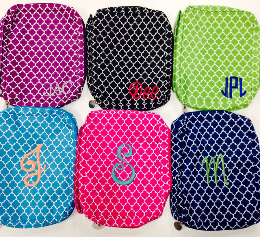 Monogrammed Bible Cover - Quatrefoil Pattern - Premium Accessories from Domil Blanks - Just $10.00! Shop now at Pat's Monograms