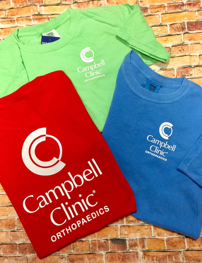 Campbell Clinic's Short Sleeve CC T-Shirt - Premium Tanks and Tees from Comfort Colors - Just $18.00! Shop now at Pat's Monograms