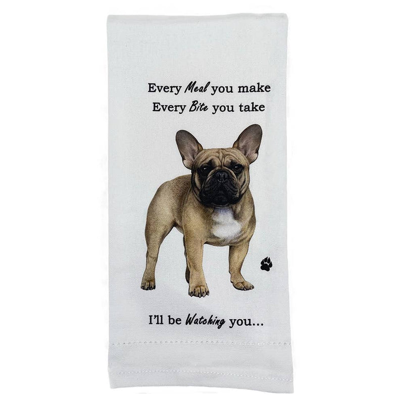 French Bulldog Kitchen Towel - Premium Kitchen Towels from E&S Pets - Just $9.95! Shop now at Pat&