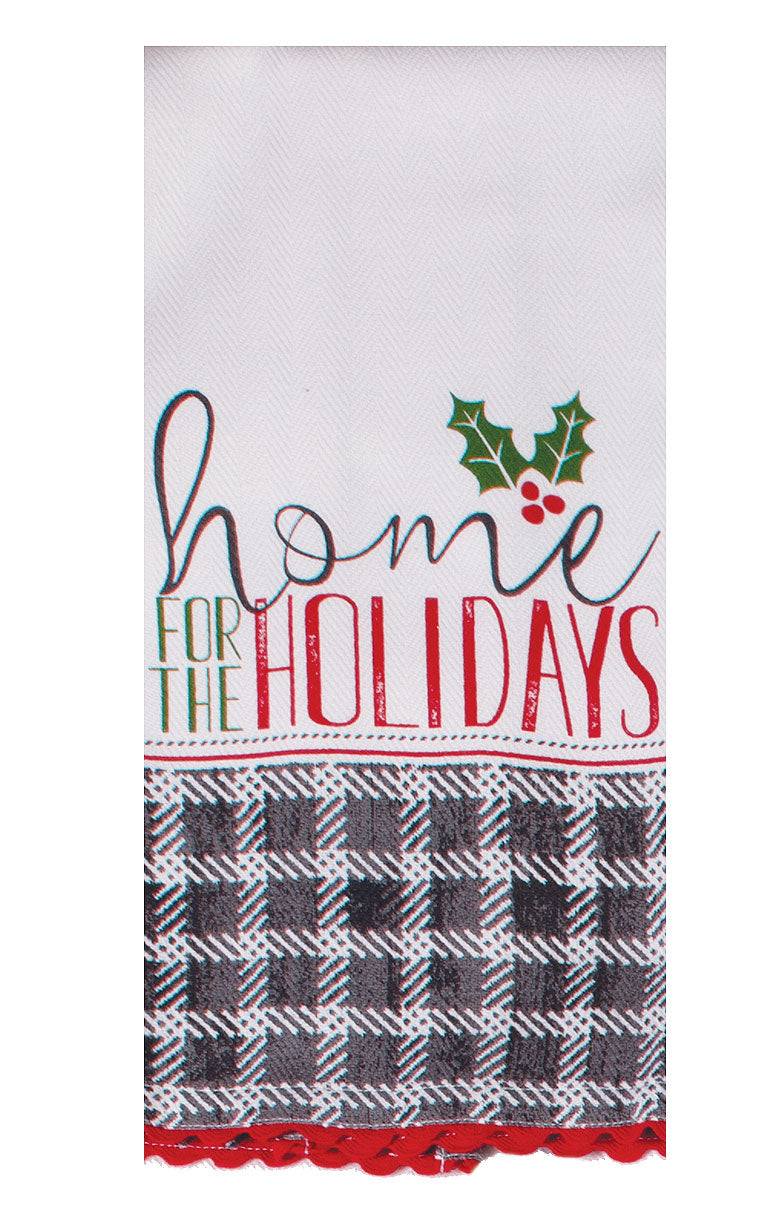 Home for The Holidays Tea Towel - Premium Dish Towel from Kay Dee Designs - Just $8.95! Shop now at Pat's Monograms