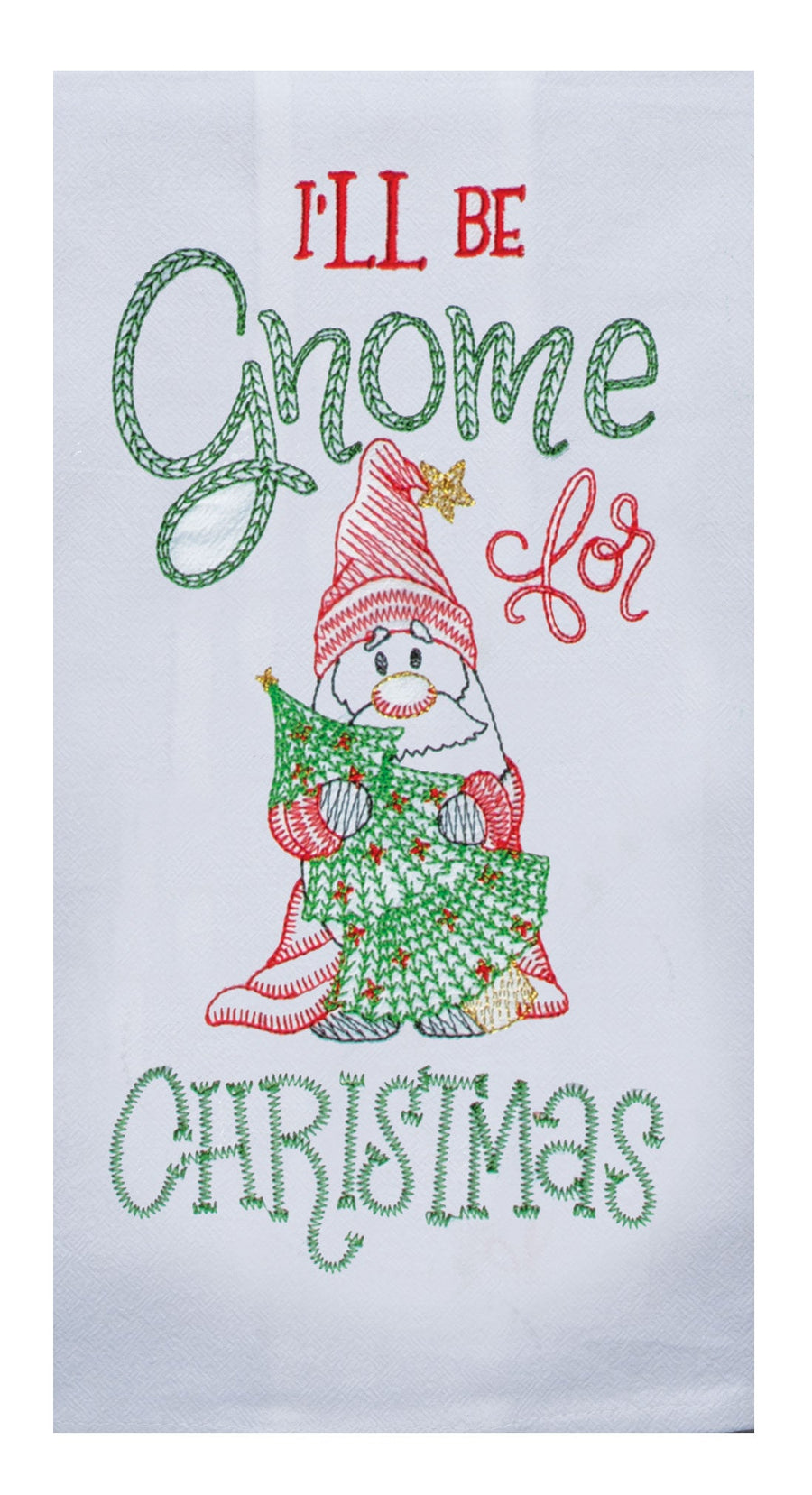 Gnome for Christmas Flour Sack Towel - Premium Dish Towel from Kay Dee Designs - Just $8.95! Shop now at Pat's Monograms