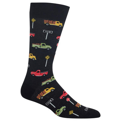 Pickup Truck Crew Socks - Premium Socks from Hotsox - Just $9.95! Shop now at Pat's Monograms