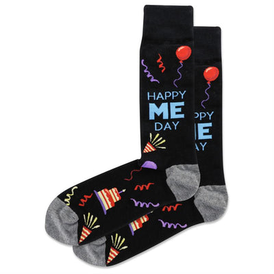 Happy Me Day - Premium Socks from Hotsox - Just $9.95! Shop now at Pat's Monograms