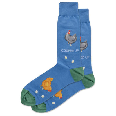 Cooped Up Crew Socks - Premium Socks from Hotsox - Just $9.95! Shop now at Pat's Monograms