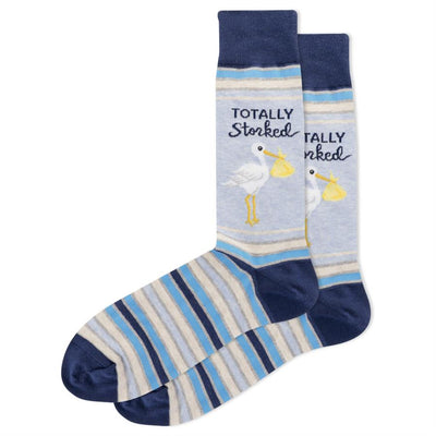 Totally Storked Crew Socks - Premium Socks from Hotsox - Just $9.95! Shop now at Pat's Monograms