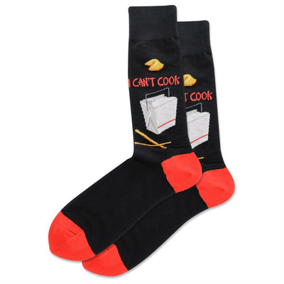 I Can't Cook Crew Socks - Premium Socks from Hotsox - Just $9.95! Shop now at Pat's Monograms