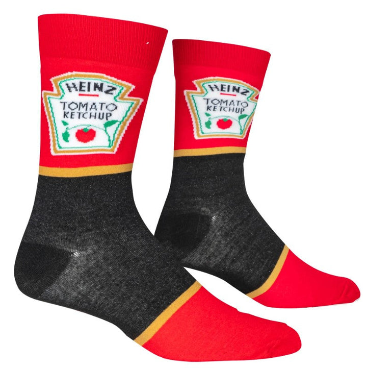 Heinz Ketchup Crew Socks - Premium Socks from Crazy Socks - Just $7.0! Shop now at Pat's Monograms