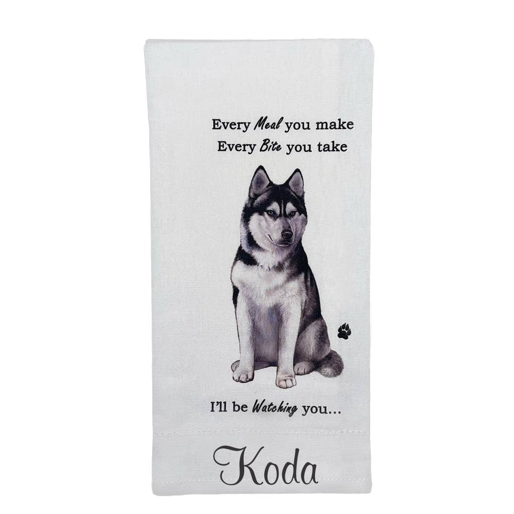 Siberian Husky Kitchen Towel - Premium Kitchen Towels from E&S Pets - Just $9.95! Shop now at Pat's Monograms