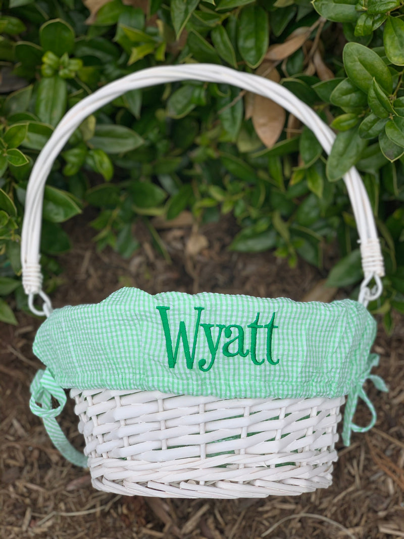 Easter Baskets with Monogrammed Liner - Premium Seasonal from Pat&